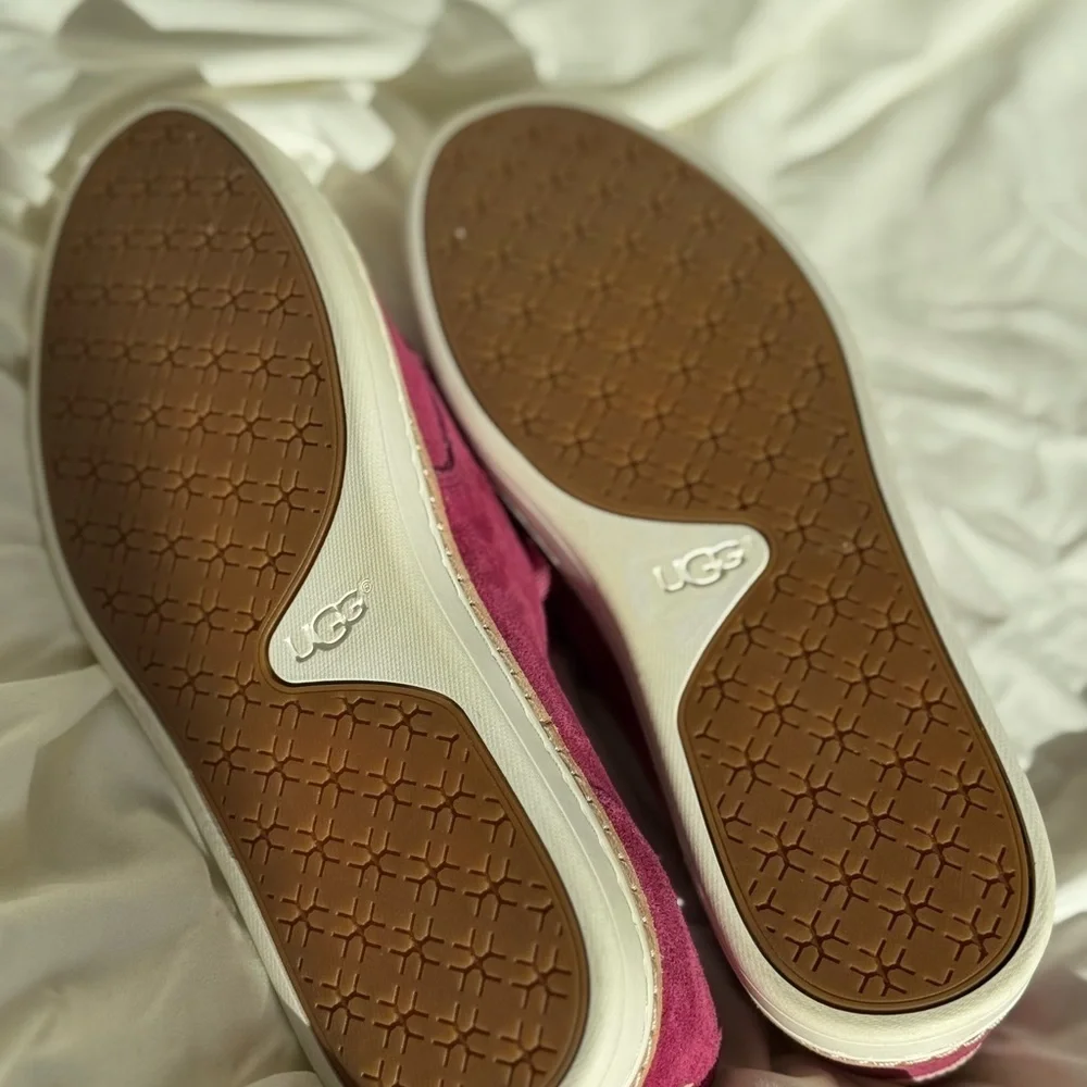 UGG Burgundy Suede Loafers Classic Flats Size 6.5